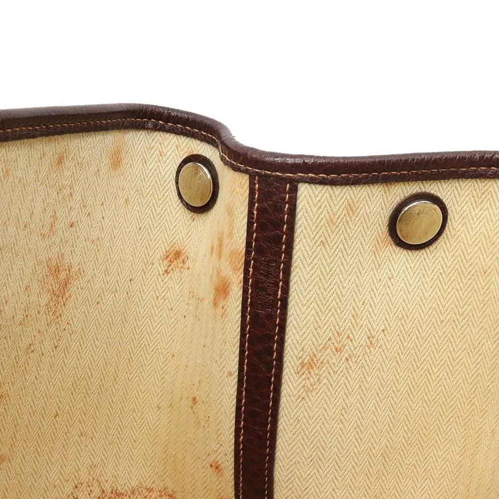 Hermes Garden Party PM Amazonia Tote Bag Authentic Beautiful Bordeaux Color - Picture 5 of 9